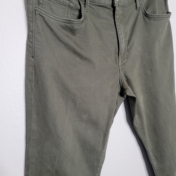 Men's The Asher Slim Fit Joe's Jeans in muted olive color, size 36 - Picture 3 of 10